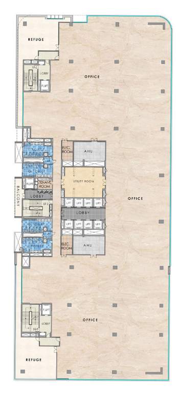  paradigm rajapushpa Paradigm Rajapushpa Cluster Plan From 14th To 18th Floor
