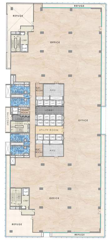  paradigm rajapushpa Paradigm Rajapushpa Cluster Plan From 6th To 9th Floor