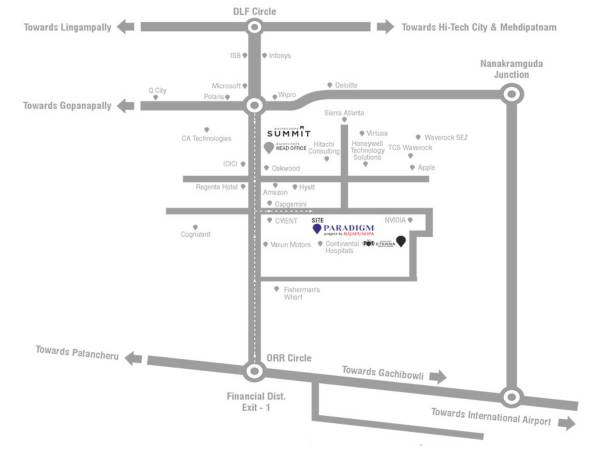  paradigm-rajapushpa Location Plan