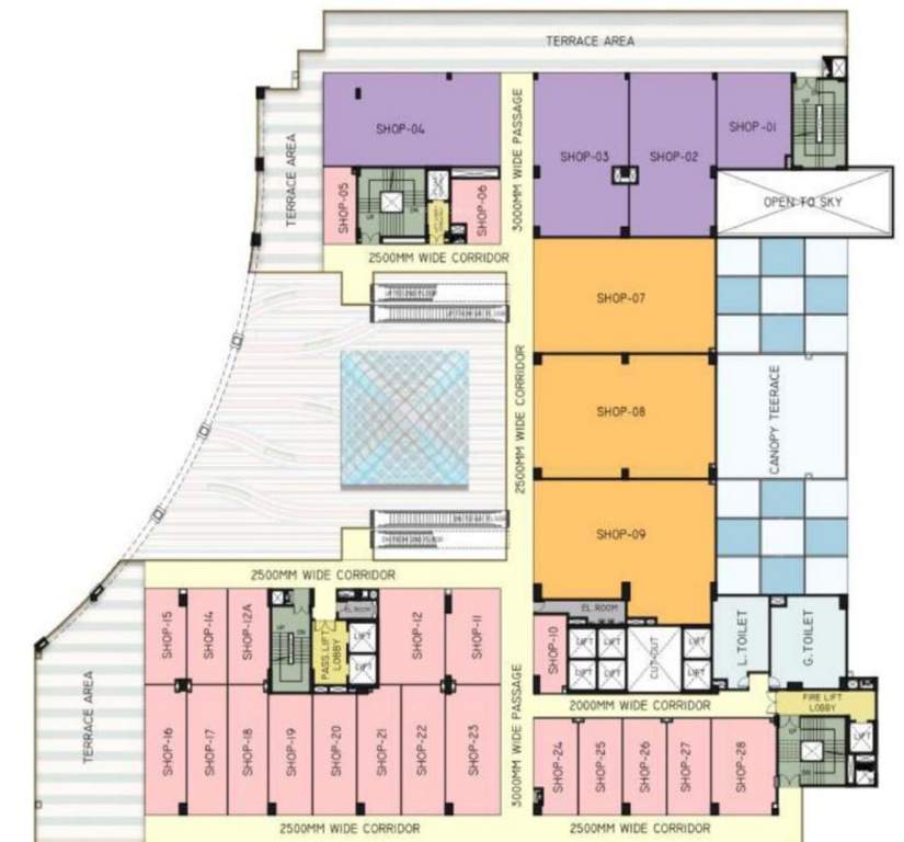  sawasdee jlg galleria Sawasdee Jlg Galleria Cluster Plan for 1st Floor