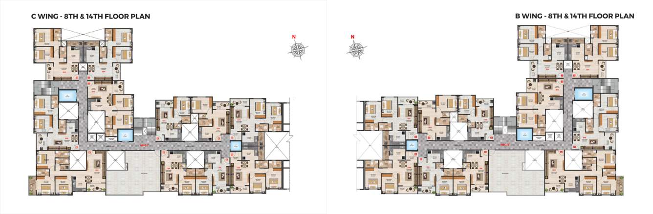  rivernest B & C Cluster Plan for 8th & 14th Floor