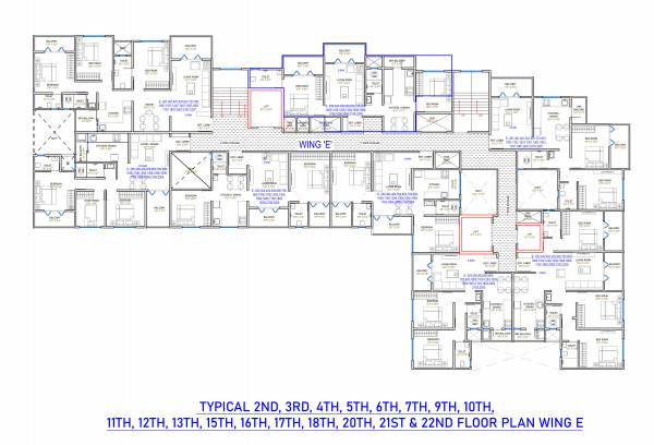 rivernest E Cluster Plan for Typical Floor