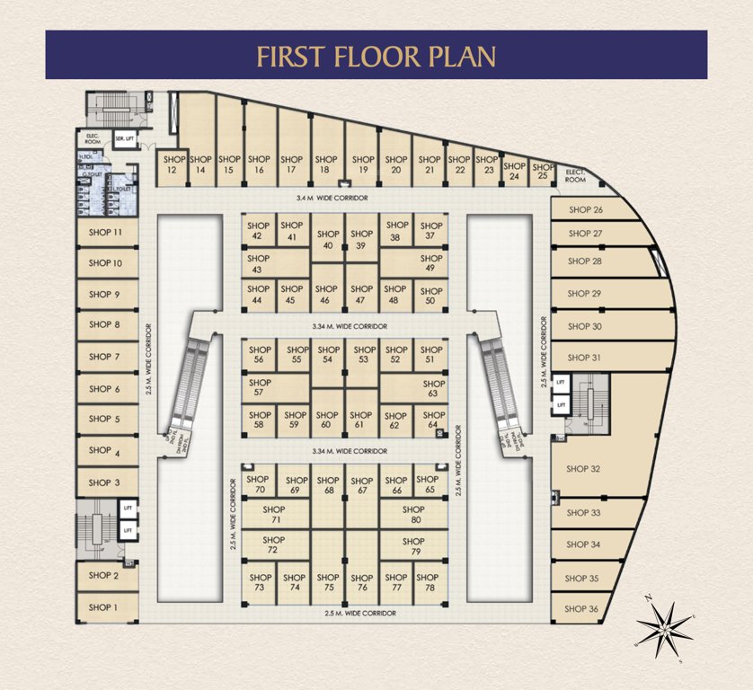 mmillennia Mmillennia Cluster Plan for 1st Floor