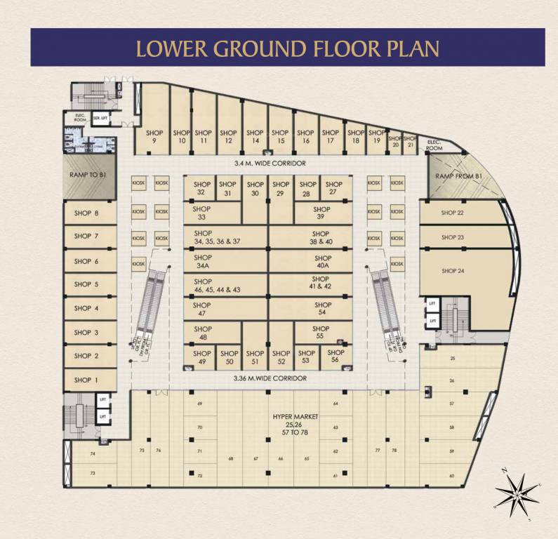 mmillennia Mmillennia Lower Ground Floor Cluster Plan