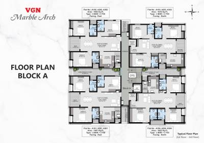 Block A Cluster Plan from 1st to 3rd Floor marble-arch Block A Cluster Plan from 1st to 3rd Floor