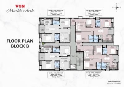 Block B Cluster Plan from 1st to 3rd Floor marble-arch Block B Cluster Plan from 1st to 3rd Floor