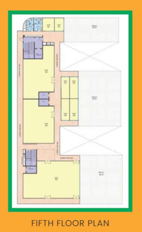 satyam galleria Satyam Galleria Cluster Plan for 5th Floor