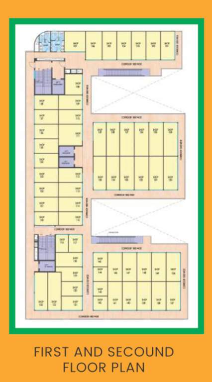 satyam galleria Satyam Galleria Cluster Plan from 1st to 2nd Floor