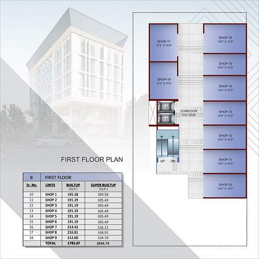  sakkardara business centre Sakkardara Business Centre Cluster Plan for 1st Floor