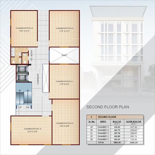  sakkardara-business-centre Sakkardara Business Centre Cluster Plan for 2nd Floor