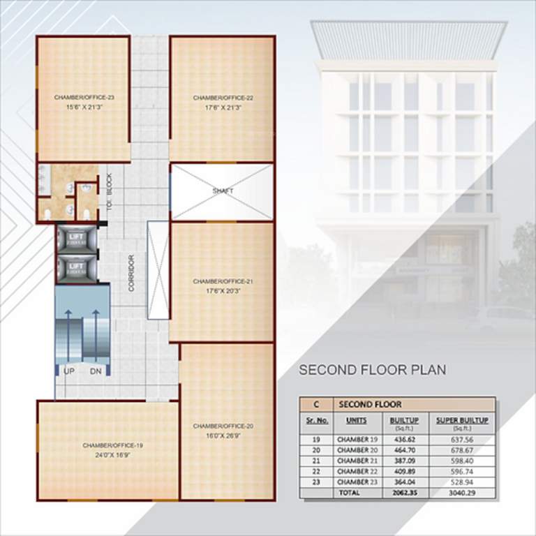  sakkardara business centre Sakkardara Business Centre Cluster Plan for 2nd Floor