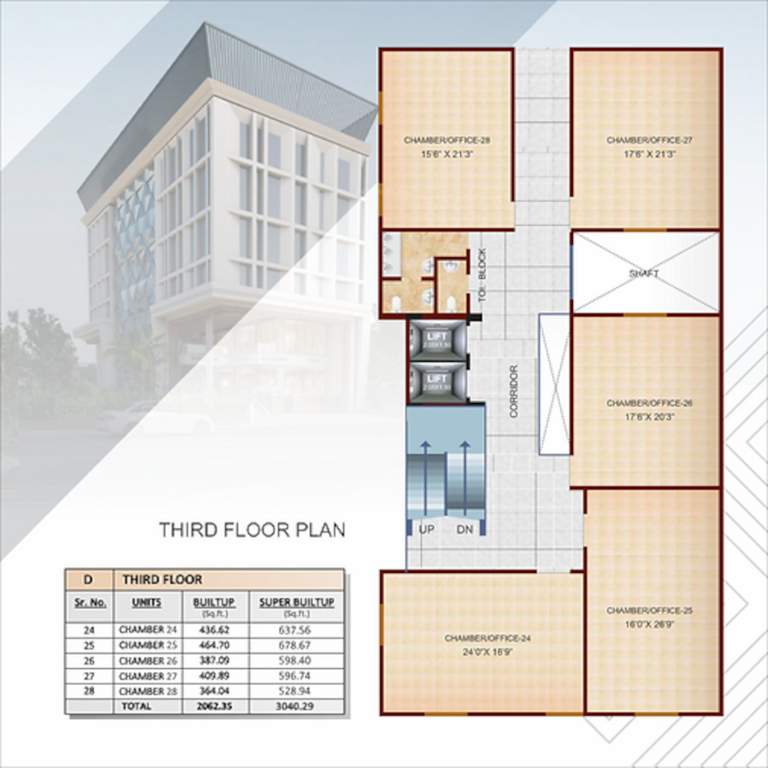  sakkardara business centre Sakkardara Business Centre Cluster Plan for 3rd Floor