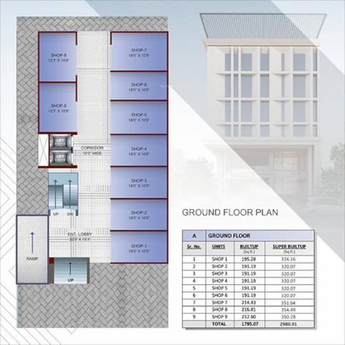  sakkardara-business-centre Sakkardara Business Centre Cluster Plan for ground Floor
