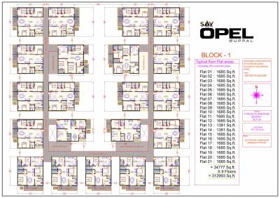  opel Tower 1 Typical Cluster Plan