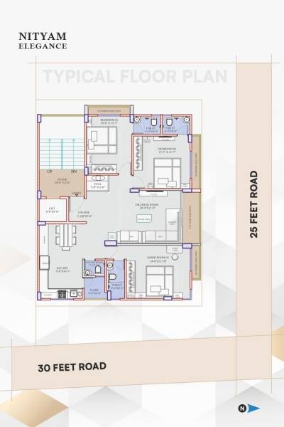  nityam-elegance Nityam Elegance Cluster Plan from 1st to 5th Floor