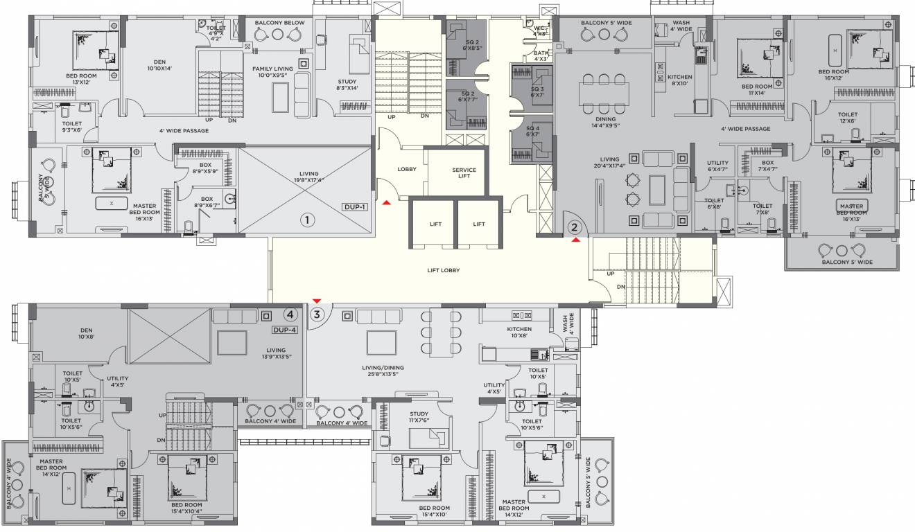 reserve Block A Cluster Plan For 12th Floor
