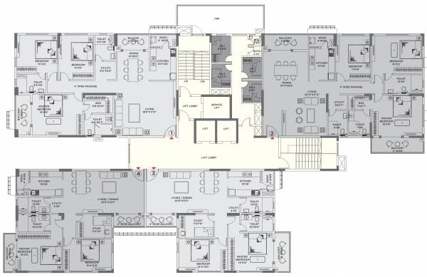 Block A Cluster Plan From 1st To 10th Floor reserve Block A Cluster Plan From 1st To 10th Floor