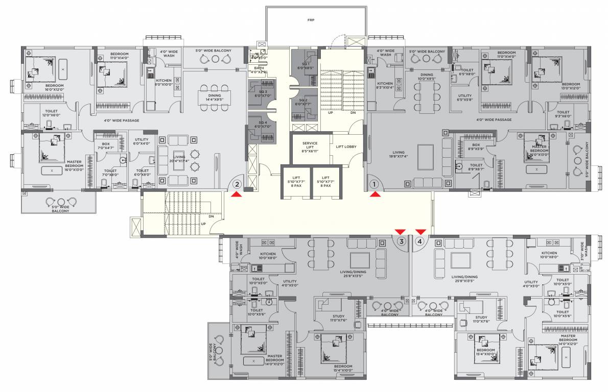  reserve Block D Cluster Plan From 1st To 10th Floor