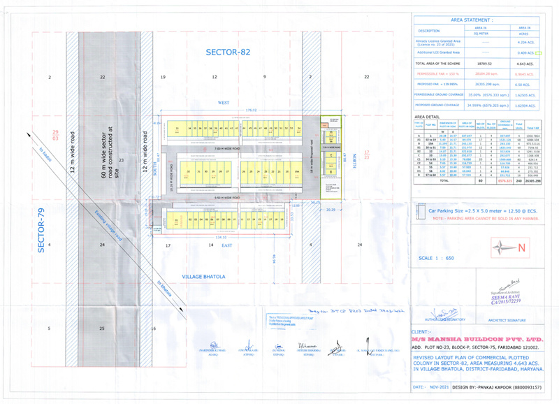 vega street Layout Plan