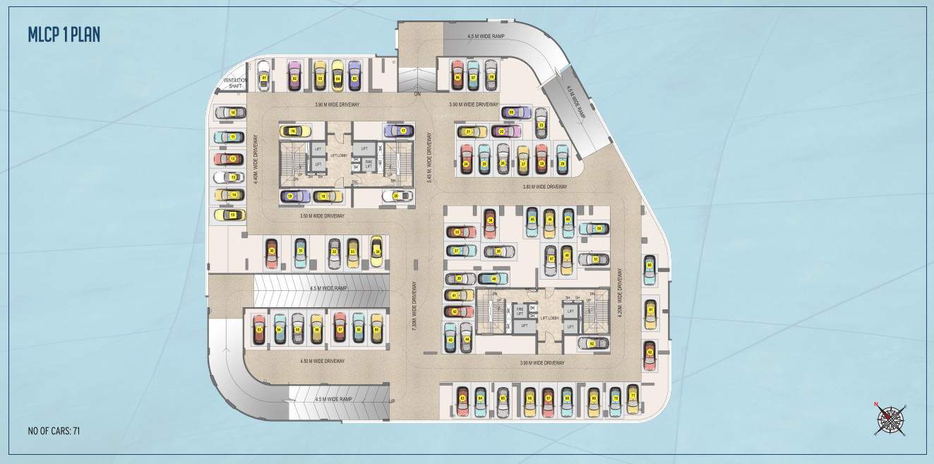  levels Block A Cluster Plan