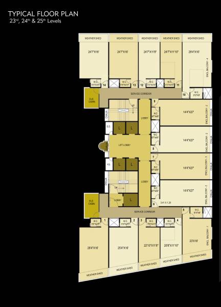  digit Dream Digit Cluster Plan From 23th To 25th Floor