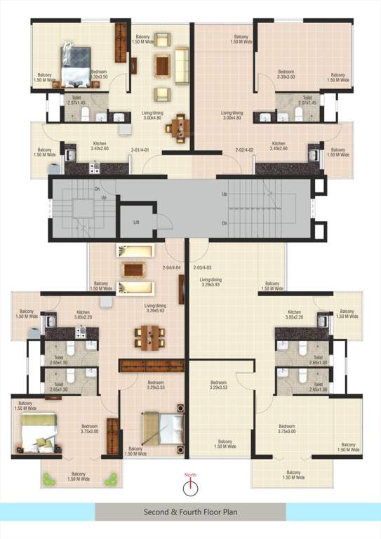  sai girija Sai Girija Cluster Plan from 2nd to 4th Floor