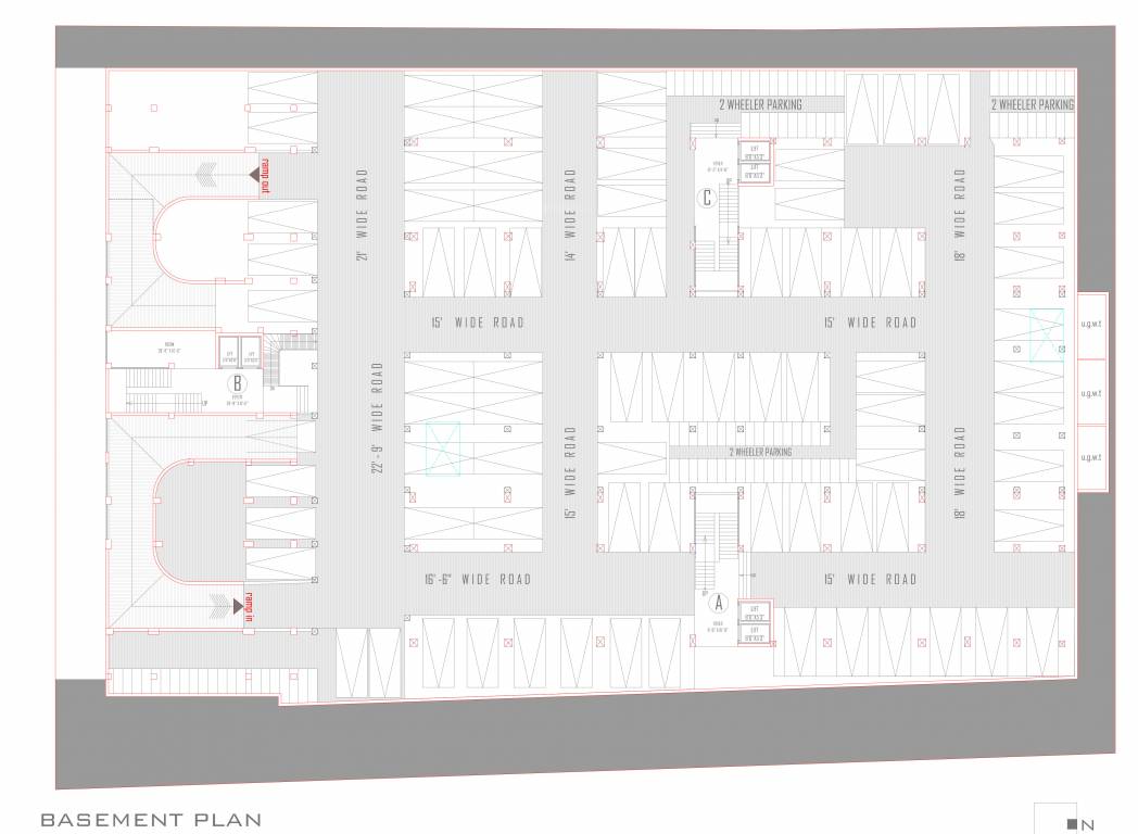  bijal business centre A To C Basement Cluster Plan