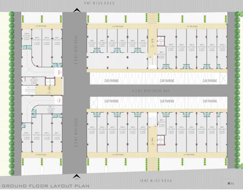  bijal-business-centre A To C Cluster Plan For Ground Floor