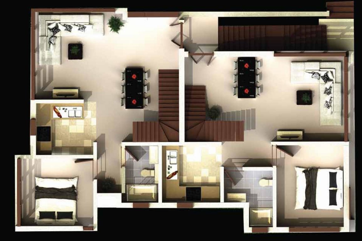  el tesoro phase ii Block 1 Cluster Plan For 1st Floor