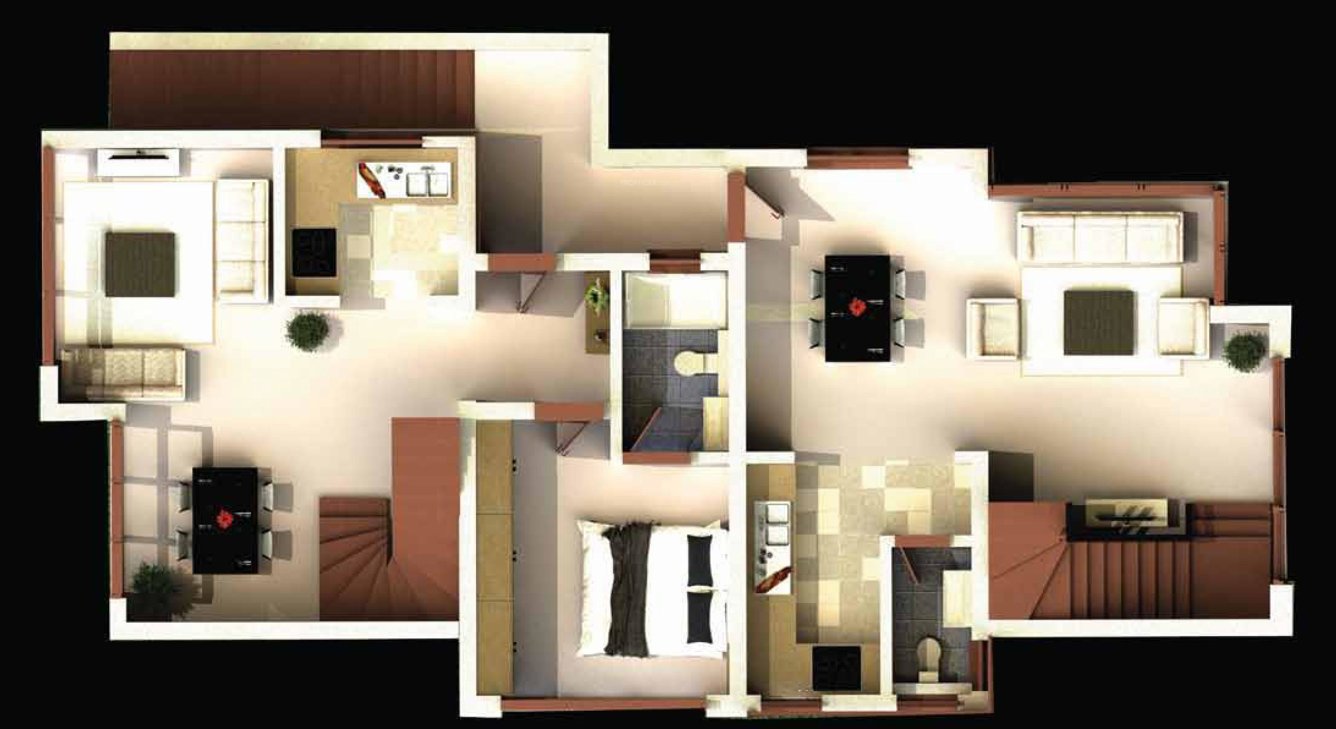  el tesoro phase ii Block 1 Cluster Plan For 2nd Floor