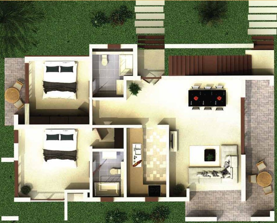  el tesoro phase ii Block 1 Cluster Plan For Ground Floor