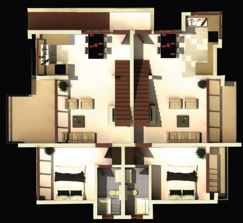  el tesoro phase ii Block 3 Cluster Plan For 1st Floor