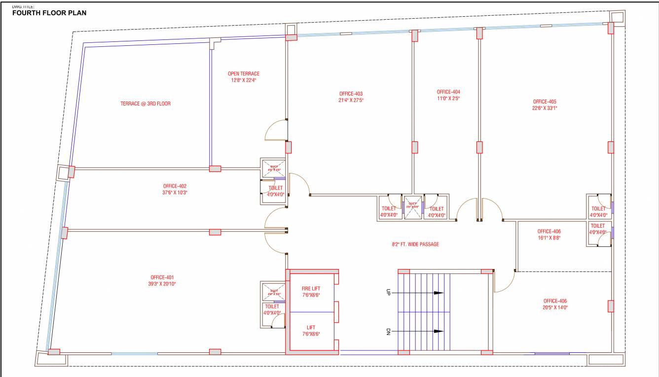  shree status A Cluster Plan For 4th Floor