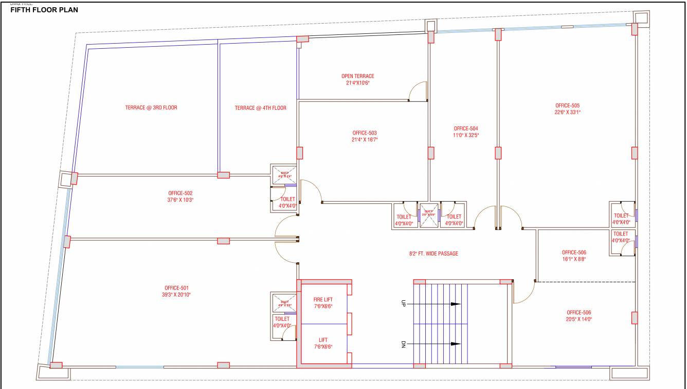  shree status A Cluster Plan For 5th Floor