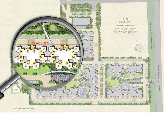  city grace apartments Layout Plan