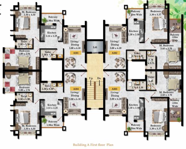  pearl-complex Building A Cluster Plan For 1st Floor