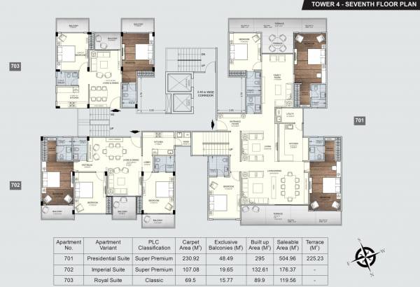  river-valley-phase-i Tower 4 Cluster Plan For 7th Floor