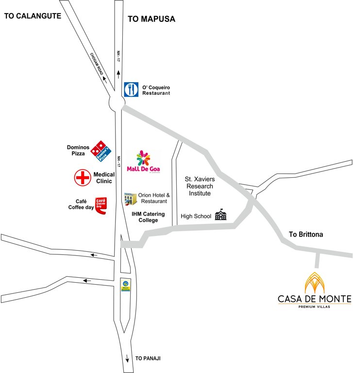  casa de monte villa 6 Location Plan