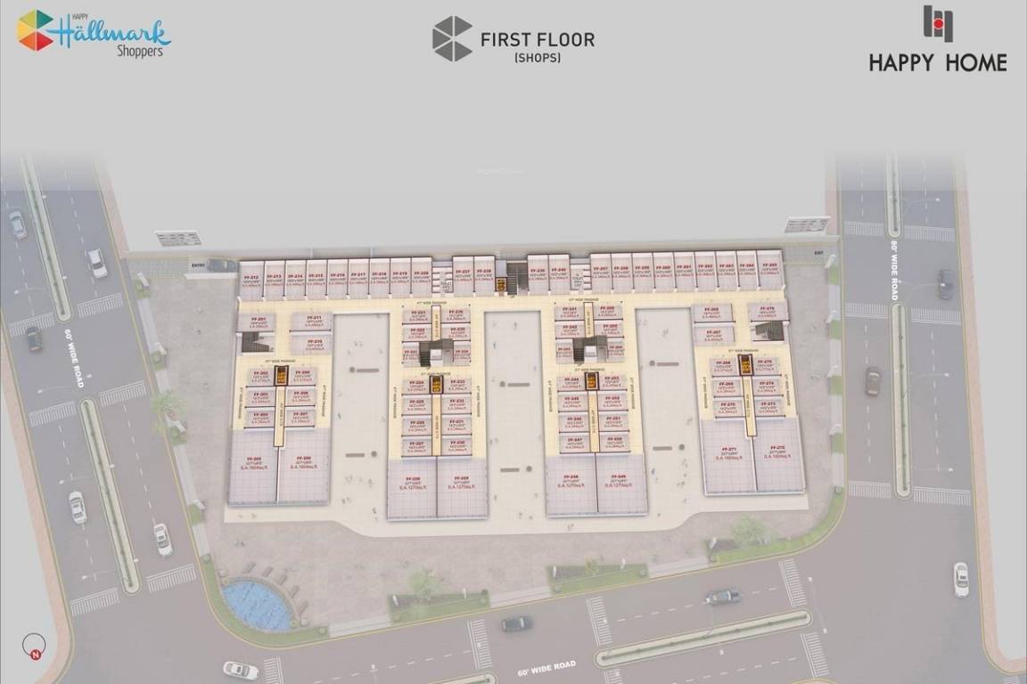 hallmark shoppers Hallmark Shoppers Cluster Plan for 1st Floor