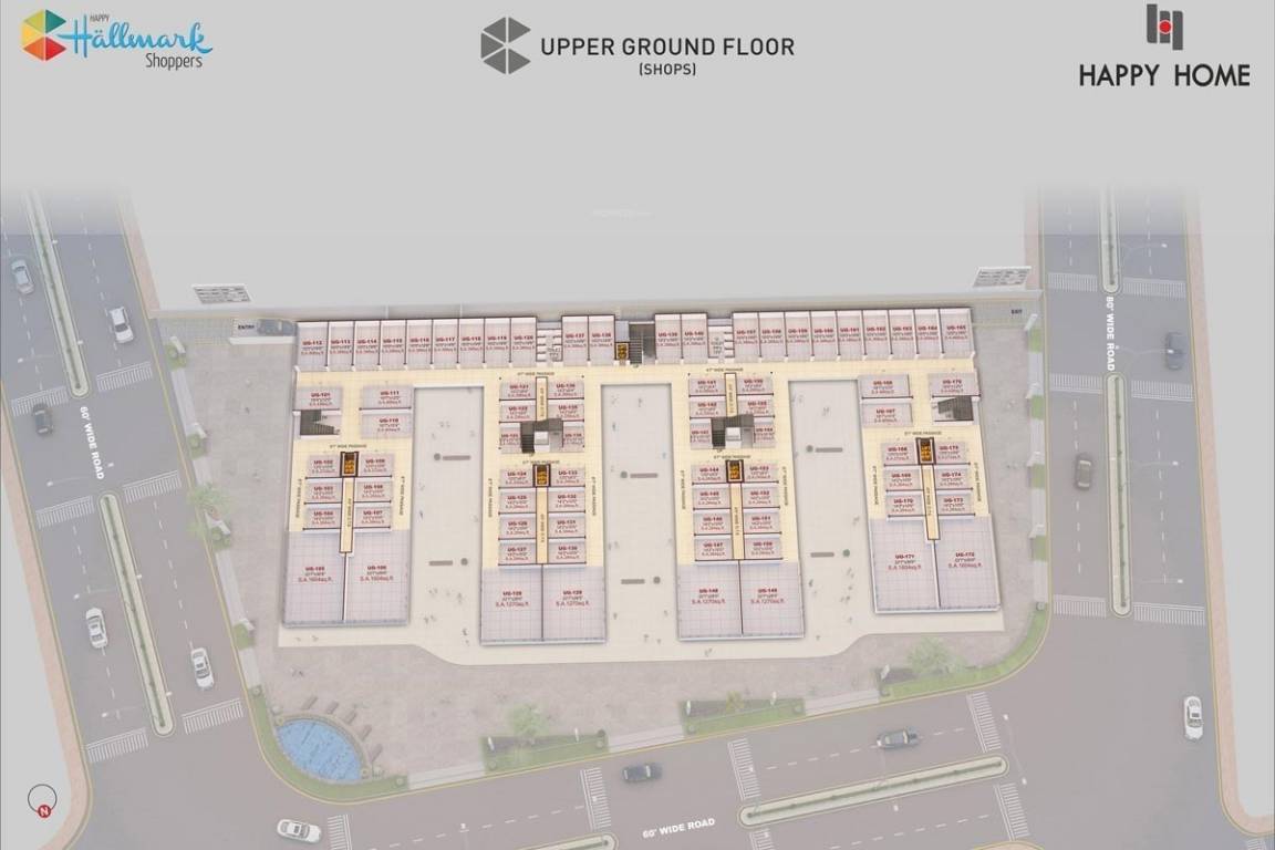 hallmark shoppers Hallmark Shoppers Cluster Plan for ground Floor
