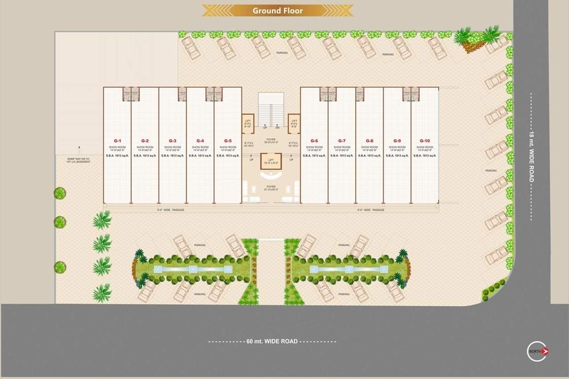  luxuria trade hub Luxuria Trade Hub Cluster Plan for ground Floor