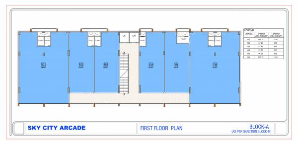  sky-city-arcade M1 Cluster Plan for 1st Floor