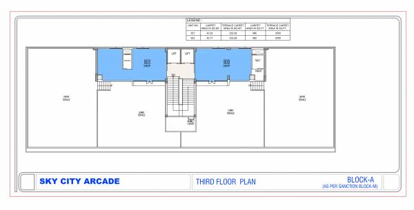  sky-city-arcade M1 Cluster Plan for 3rd Floor