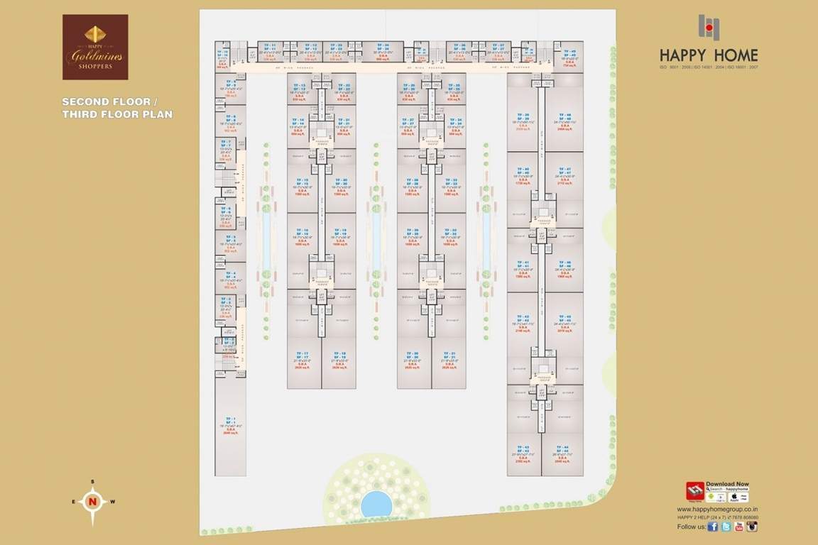 goldmines shoppers Happy Goldmines Shoppers Cluster Plan from 2nd to 3rd Floor