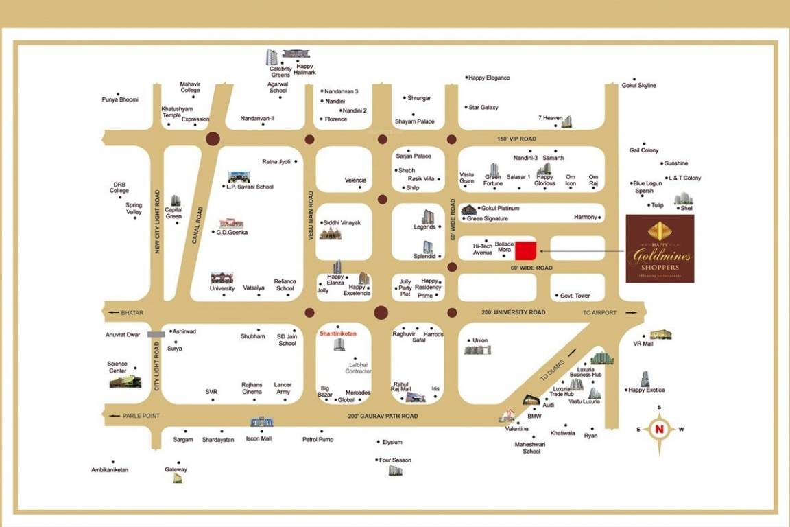  goldmines shoppers Location Plan