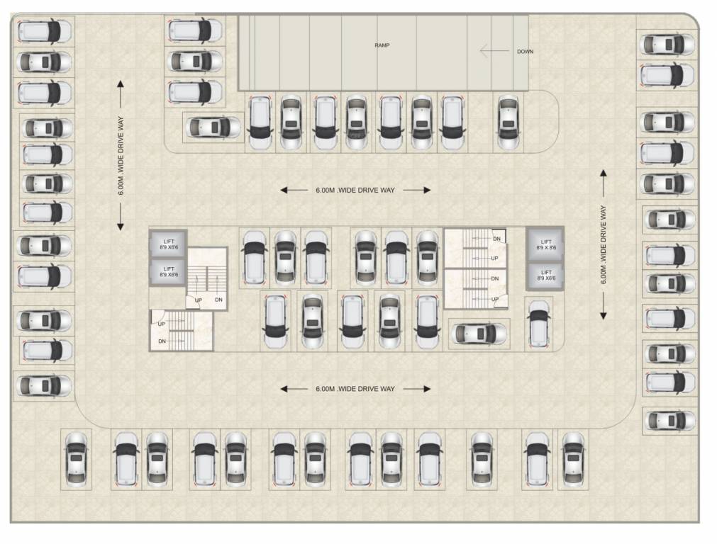 sky empire A And B Cluster Plan for 2nd Floor