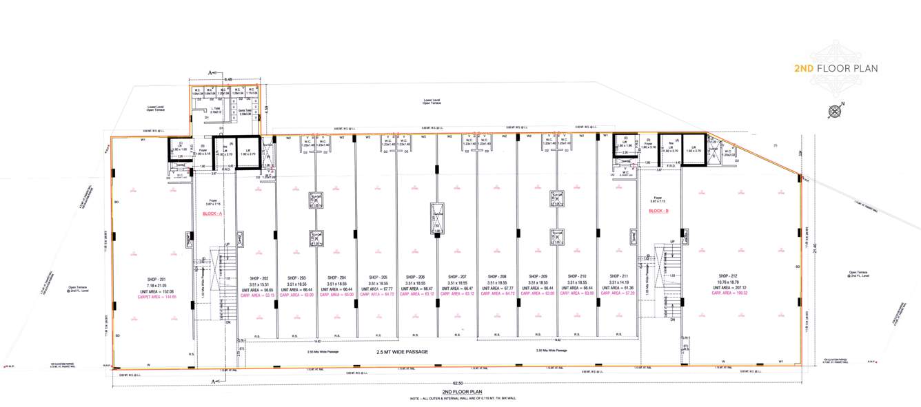  grand emporio Block A & B Cluster Plan for 2nd Floor