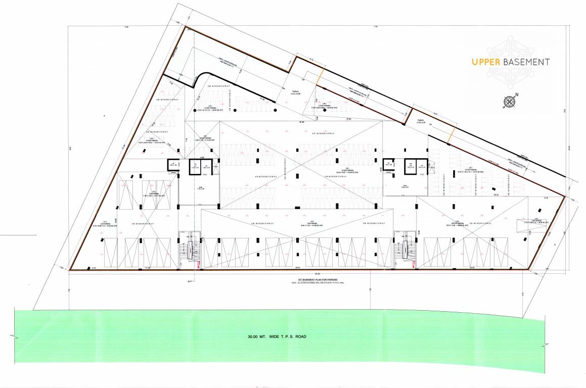  grand emporio Block A & B Upper Basement Floor Cluster Plan