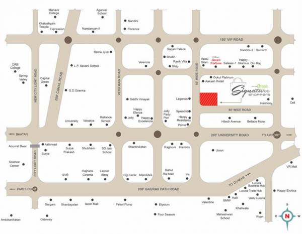  green-signature-shoppers Location Plan