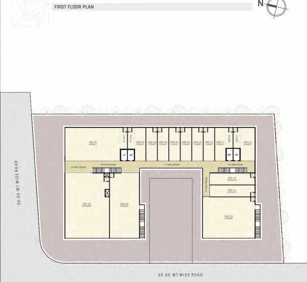  square Tower A Cluster Plan For 1st Floor